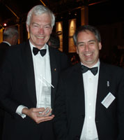 Professor Michael Good - Director of QIMR and recipient of this year's Eureka Prize for Leadership in Science with Professor Nick Smith, ARC/NHMRC Research Network for Parasitlogy